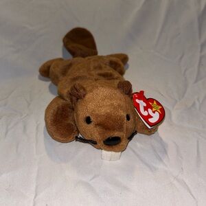Vintage Ty Beanie Baby Beaver. Bucky. 1995.